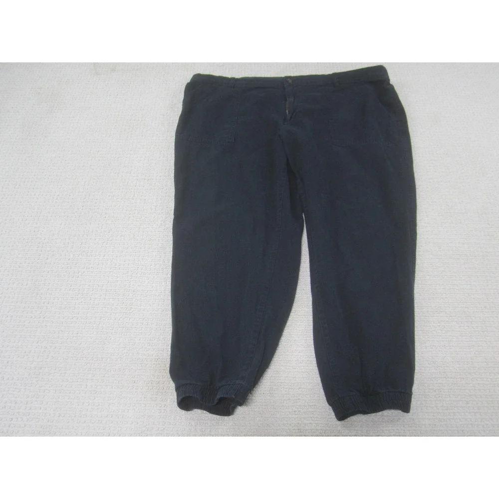 GAP Pants Mens 2XL Navy Jogger Elastic Waist Cuffed Cotton Lyocell Zip Fly Chino